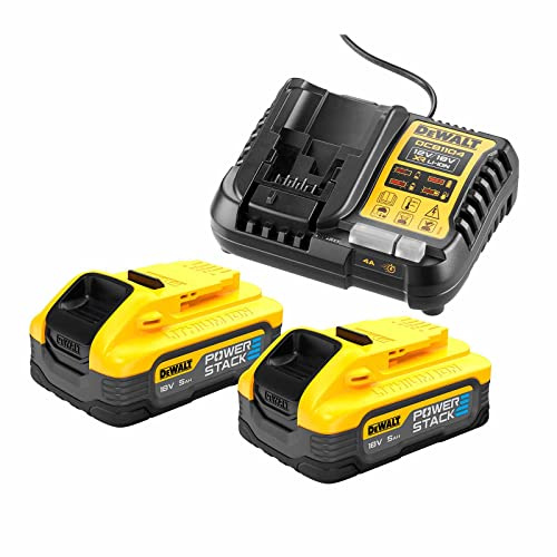 DCB1104H2-QW PowerStack Starter Kit - 2 x 18V XR 5.0Ah POWERSTACK Battery + DCB1104 Charger