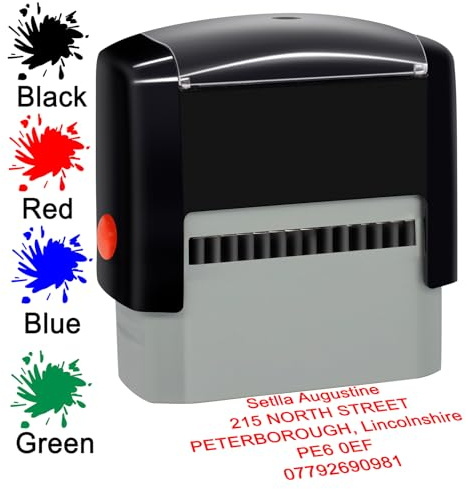Timbro Personalizzabile Timbro Personalizzata Timbro Autoinchiostrante Timbro Datario Completo di Personalizzazione 5 RigheG