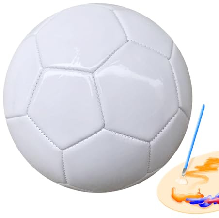 White Football - Ballon de Football en Cuir - Kick Up Counting Power Bal avec lumières Lumineuses LED et capteur Tactile - Jouet pour - pour l'intérieur et l'extérieur