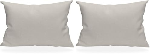 Soleil d'ocre, Taie d'oreiller, Coton 57 Fils, Lin, 50x70 cm (Lot de 2)