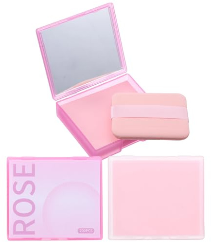 Sibba 500 PCS Absorb Oil Blotting Sheets for Face, Facial Oil Control Film with Mirror Puff & Refills for Oily Skin, Makeup Friendly Face Blotting Papers Absorbing Sheets Tissues for Controls Shine