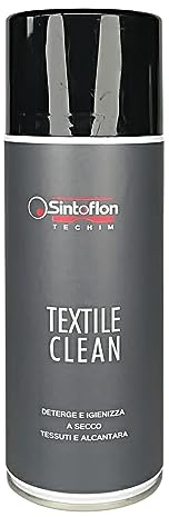 SINTOFLON TEXTILE CLEAN Deterge ed igienizza a secco Alcantara e Tessuti