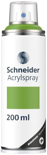 Schneider Paint-It 030 Supreme DIY Acryllack (hochdeckende Sprühfarbe, UV-beständig, 200 ml, Acrylspray für fast alle Untergründe) green matt
