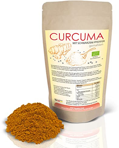 BIO Curcuma med svartpeppar 1000g