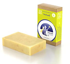 SOHO Naturkosmetik Savon de douche « Soap For Hope » - Gel douche solide à la citronnelle - Savon végétalien pour le corps et les mains (100 g)