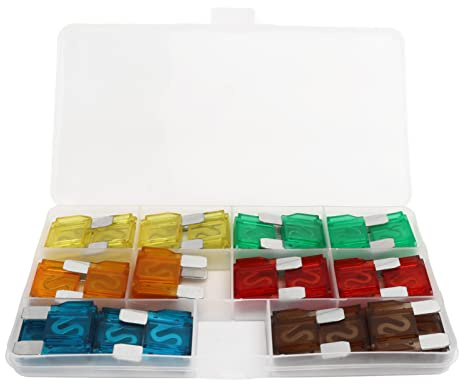 24PCS Fusible Automobile Voiture, 40A 50A 60A 70A Ensemble de Fusibles de Voiture Kit d'Assortiment de Fusibles Automobiles Kit d'Assortiment de Fusibles Kit de Combinaison de