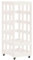 vidaXL Portalegna con Ruote Bianco 40x49x110 cm Legno Massello di Pino
