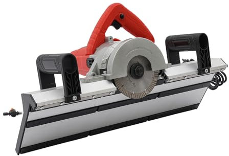 Tagliapiastrelle elettrico, 1200 W, 13000 giri/min, sega circolare a mano, con tubo morbido e pompa dell'acqua, smussatrice a 43 gradi, per tagliare grandi pietre in ceramica