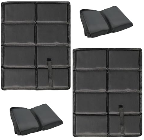 FortuneGlobe Cuscino Pieghevole per Esterni 2pcs,di seduta pieghevole cuscino,Viene Fornito con 2 Borse Portaoggetti, Adatto per Viaggi all'aperto, Picnic, Escursioni, ecc.