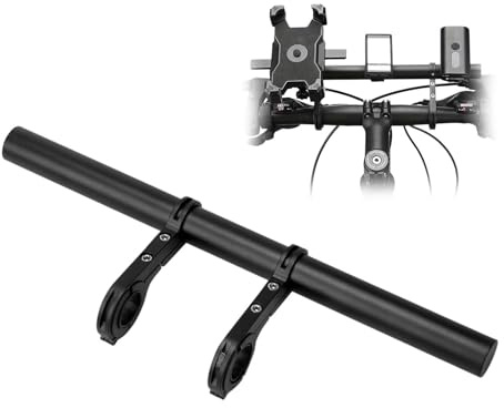ZHYUAN 30 cm Soporte para extensión de manillar de bicicleta,Extensión de manillar de bicicleta de aluminio, Soporte para extensión de bicicleta, adecuado para modelos con manillar horizontal de 30 mm