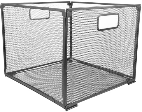 Zerodeko Organisateur de Bureau Maille Fer Panier de Rangement Pliable pour Dossiers et Étagère Multifonctionnelle pour Documents pour Maison Bureau Bibliothèque