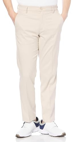Amazon Essentials Pantalones de Golf Elásticos de Corte Recto para Todo el Día Hombre, Piedra, 32W / 31L