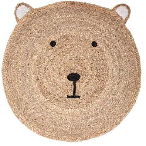 Atmosphera - Alfombra Infantil «Ourson» - Yute D100 cm