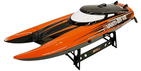 DF Models Avanti BR V2 3640 Bateau RTR brossé (L x l x H) 44 x 12 x 10 cm, Environ 580 g, à partir de 14 Ans, avec Batterie et câble de Charge USB, Catamaran de Course télécommandé, Jouet