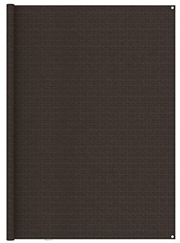 ZEYUAN Zeltteppich, Vorzeltteppich, Camping Plane, Teppich Für Camping Vorzelt, Bodenplane Zeltunterlage, Camping Teppich Outdoor, 250x500 cm Braun