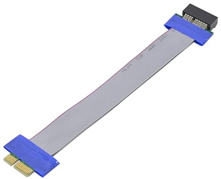 1X to 1x Slot Riser Card Extender Ribbon Adapter PCI-Exp ess Extension Relocate Cable Fit Compatible Graphics Card 0.2M