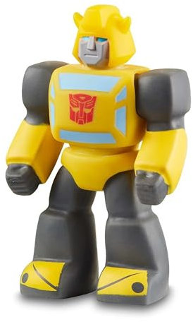 Stretch Mini Transformers Bumblebee, personaggio calabrone della serie di cartoni animati, con tuta gialla, si allunga, si piega, torce e torna alla sua forma originale