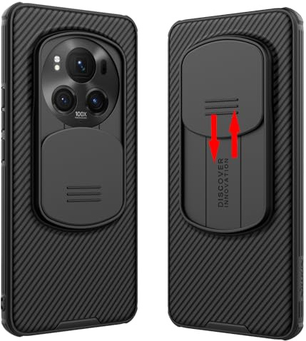 teroxa Coque pour Honor Magic 6 Pro avec protection d'appareil photo, coins pour airbag - Protection antichoc pour objectif Magic6 Pro (noir)