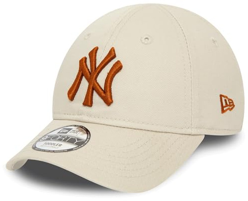 New Era MLB Casquette pour Les Fans pour Les Tout-Petits Logo de l'équipe Enfant Casquette Chapeau réglable 9Forty Logo NY Beige