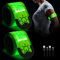 RISVOWO 2 Stück LED Armband Aufladbar, Reflective Leucht Armbänder mit USB, Reflective Leuchtbänder, Leuchtarmband Kinder, Sicherheits Licht für Joggen, Nachtlauf, Radfahren LED Wristband