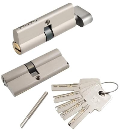 Bombin Cerradura 1 Uds. Núcleos de cilindro de cerradura de puerta con 5 llaves, altura 29MM, un lado abierto, dos lados abiertos, cilindro de cerradura de aleación de Zinc for puerta Interior Cerradu