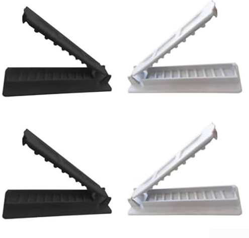Juego de 4 pinchos de carne manuales reutilizables para barbacoas con moldes de plástico, adecuado para actividades de parrilla al aire libre