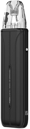 GLOWELL Ox-va Kit Xlim 3 Ultra 1500mAh 30W built-in Battery 3ml 0.6/0.8ohm Cartridge Electronic Cigarette Vaporizer (No Liquid, No Nicotine) (Midnight Black)