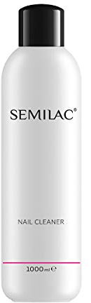 Semilac Gel Nail Prep & Wipe Cleaner 1000 ml. Nail Polish Residue Cleaner with Isopropanol Multi-purpose Nail Degreaser & Cleanse. Removes Sticky Layers For A Long Lasting Manicure.