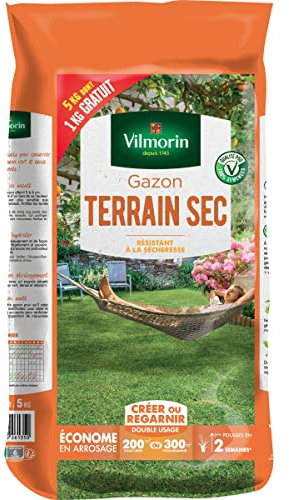 Vilmorin - Gazon terrain sec 5 kgs dont 1kg gratuit