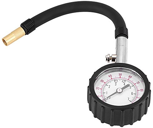 medidor de presión de neumáticos 0-220psi + Akozon Manómetro de neumáticos para coche, camión, moto, bicicleta (0-100 psi, 0-7 kg/cm²)