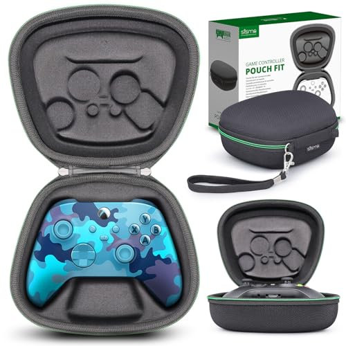 sisma Carry Case Compatible with Xbox Series X|S or Core Wireless Controller, Xbox Controller Holder Travel Safekeeping Protective Cover Storage Case Black Carrying Bag