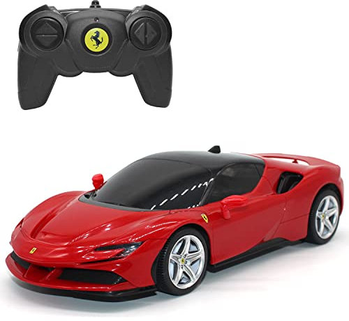 TURBO CHALLENGE - Ferrari SF90 Stradale - RC Prestige - 095606 - Voiture Télécommandée - Rouge - 1/24 - Piles Non Incluses - Plastique - À Partir de 6 Ans
