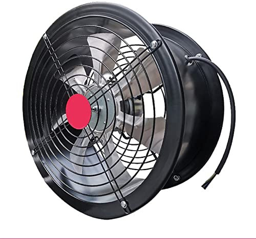 SMJY Exhaust Fan 8/10/12 Inch Duct High-speed Fan, Wall Commercial Industrial Exhaust Axial Flow Fan, Metal Powerful Fume Extractor Exhaust Fan Ventilation Extractor Vent Fans (Color : 8inch(200#))