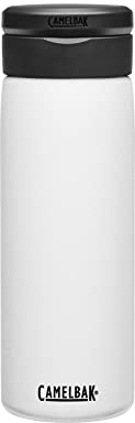 CamelBak Fit Cap 20oz Insulated Stainless Steel Water Bottle for Fitness and Travel, White