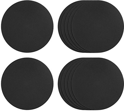 sourcing map 12uds Antideslizante Bañera Pegatinas Baño Ducha Piso 3.94 Antideslizante Pegatina Cinta Redondo Estilo Calcomanías para Baño Cocina Bañera Escalones Escaleras, Negro