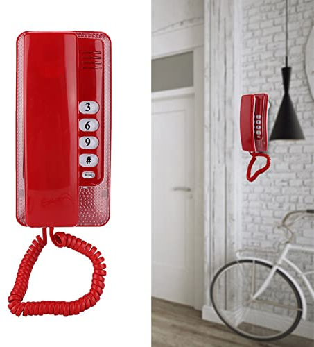 Téléphone Fixe Vintage Mural, Extension Filaire Domestique sans Identification de l'Appelant