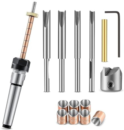 iFutniew Kit de fabricación de bolígrafos, eje de bolígrafo y soporte para bolígrafo, mandril de giro de madera para hacer bolígrafos, torno de carpintería, piezas de repuesto accesorios B