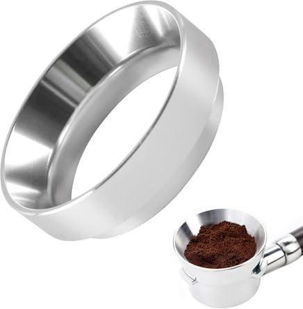 Dosing Funnel 51mm for Coffee Portafilter - Magnetic Aluminium Coffee Dosing Ring for 51mm Portafilters, Coffee Machine Espresso Machines Accessories, Easy-Clean Coffee Tool for Barista, Home, Cafe
