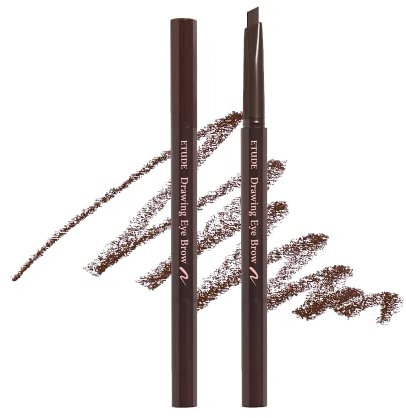 Etude House Dessin Eye Brow #3 Marron 21AD | Crayon à sourcils longue durée pour un maquillage des sourcils à la texture douce et naturelle | K-beauté