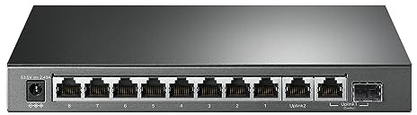 TP-Link TL-SG1210MP, 8 Port Gigabit PoE Switch, 8 PoE+ Ports @123W, w/ 2 Uplink Gigabit Ports + 1 Combo SFP Slot, Plug & Play, Extend, Priority & Isolation Mode,