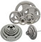 Olympic Cast Iron Tri-Grip Weight Plates with Rubber Grip – 2 / 5 cm Hole – Available in 7.5 kg, 10 kg, 15 kg – Durable Barbell Disc Weights for Home & Commercial Gym Training by MAXSTRENGTH
