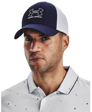 Under Armour Mens Caps Men's Ua Iso-Chill Driver Mesh Cap, MDN, 1369804-410, XL/XXL