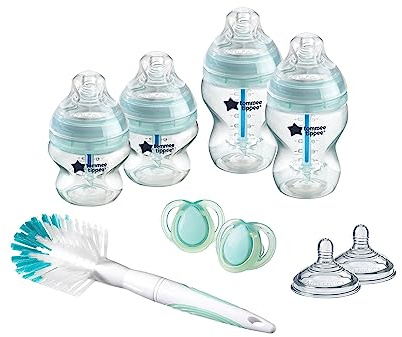 Tommee Tippee Fläschchen Starterset, Anti-Kolik, transparent, Neugeboren