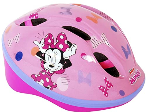 Casco Disney Minnie 35245 per bambini da 3 a 12 anni, regolabile, diametro 52-56 cm
