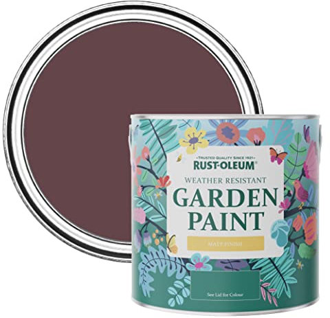 Rust-Oleum Purple Mould-Resistant Garden Paint In Matt Finish - Mulberry Street 2.5L