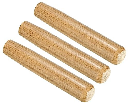 PATIKIL 7 Pulgadas Pala Madera Mango, Paquete 3 Paquete Jardín Pala Mango Reemplazo Mangos Madera Dura para Redondo Ojo Azada Pala Paleta