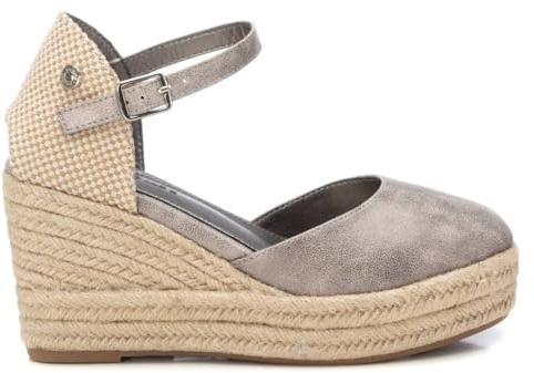 REFRESH - Sandalias con Cuña Mujer Plomo - Calzado Cómodo y Versátil - Moda casual - Modelo 17278202 (Talla 38)
