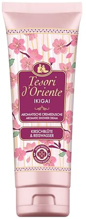 Tesori d'Oriente | Doccia in crema Ikigai | Gel doccia aromatico | Fiori di ciliegio e acqua di riso | Doccia crema per la cura del corpo | Rituale per corpo e sensi | 250 ml