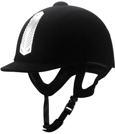 Casco de equitación Casco de equitación Transpirable BS Seguridad con Media Cubierta for Hombres, Mujeres y niños 52 a 62 cm(62cm)