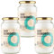 Kokosöl Bio CocoNativo 3x1000ml (3L) - Coconut Oil - Kokosnussöl in Rohkostqualität - Reines Kokosfett - Bio Kokosöl nativ kaltgepresst zum Kochen, Braten und Backen, für die Haare, Zähne und Haut